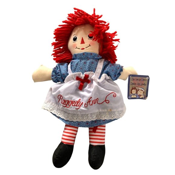 Aurora New Raggedy Ann Plush Doll Stuffed Toy 17 in Tall - Picture 1 of 4
